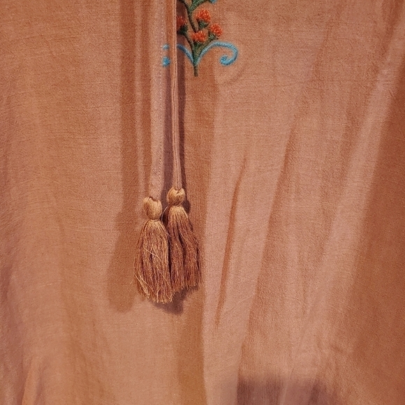 Burnt orange linen Blend tunic - Picture 2 of 7